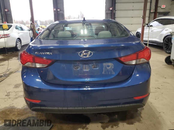 2015 Hyundai Elantra SE with VIN 5NPDH4AE7FH582461, listed as a Copart auction lot 51911745 with 49,610 mi miles and Salvage Title. Bid and sale history available at carsss.com. Image 6.