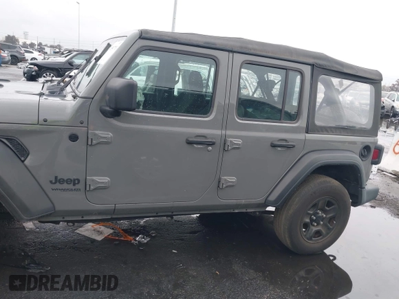 2022 Jeep Wrangler Unlimited High Tide with VIN 1C4HJXDG8NW126143, listed as a IAAI auction lot 41507703 with 44,472 mi miles and . Bid and sale history available at DreamBid. Image 14.