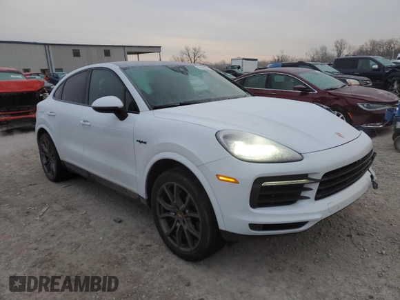 2021 Porsche Cayenne E-Hybrid Hybrid with VIN WP1BE2AY7MDA44052, listed as a Copart auction lot 44595335 with 45,896 mi miles and Salvage title. Bid and sale history available at DreamBid. Image 4.