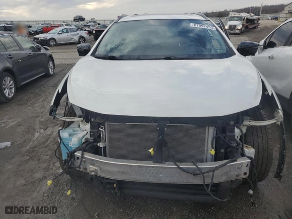 2017 Nissan Murano SV with VIN 5N1AZ2MG0HN161049, listed as a Copart auction lot 87997455 with 76,728 mi miles and Salvage Title. Bid and sale history available at carsss.com. Image 5.