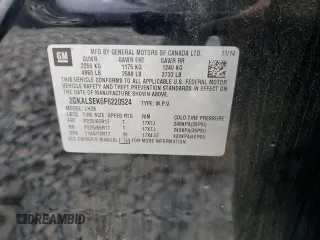2015 GMC Terrain SLT с VIN 2GKALSEK6F6220524, выставлен на аукционе Copart как лот 55355755 с пробегом 131 871 миль миль и Списание • Salvage title. История ставок и продаж доступна на DreamBid. Изображение 13.