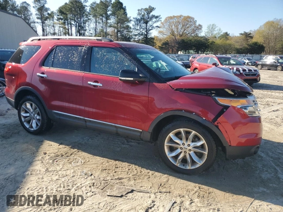 2013 Ford Explorer XLT with VIN 1FM5K8D88DGB36447, listed as a Copart auction lot 51423435 with 88,042 mi miles and Salvage Title. Bid and sale history available at DreamBid. Image 4.
