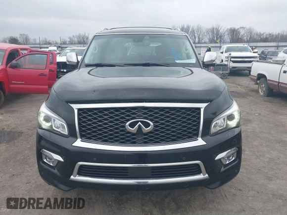 2016 Infiniti QX80 with VIN JN8AZ2NE7G9125856, listed as a IAAI auction lot 41480843 with 148,375 mi miles. Bid and sale history available at carsss.com. Image 12.