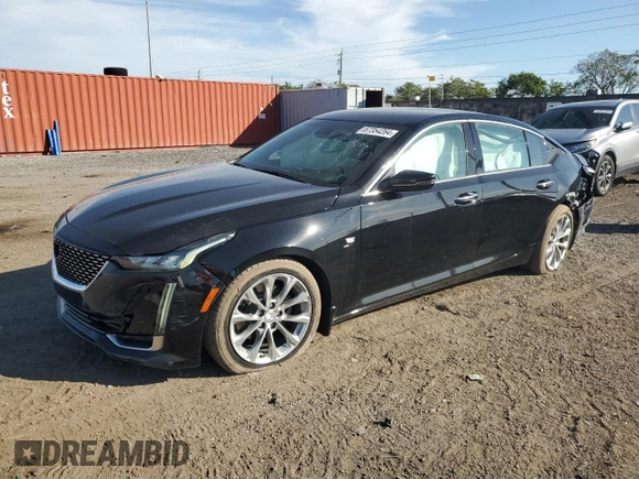 2021 Cadillac CT5 Premium Luxury with VIN 1G6DN5RK2M0108486, listed as a Copart auction lot 87354264 with 39,695 mi miles and Salvage Title. Bid and sale history available at carsss.com. Image 1.