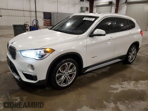 2018 BMW X1 xDrive28i with VIN WBXHT3C30J5K29917, listed as a Copart auction lot 56165845 with 131,876 mi miles and Salvage title. Bid and sale history available at DreamBid. Image 1.