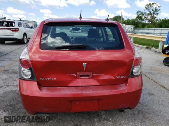 2009 Pontiac Vibe 1SA with VIN 5Y2SP67849Z445255, listed as a Copart auction lot 55554535 with 131,153 mi miles and Salvage title. Bid and sale history available at DreamBid. Image 6.