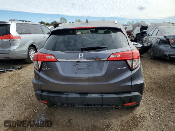 2022 Honda HR-V EX-L with VIN 3CZRU6H78NM731368, listed as a Copart auction lot 75349844 with 26,973 mi miles and Clean Title. Bid and sale history available at DreamBid. Image 6.