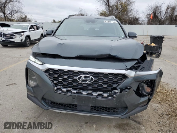 2019 Hyundai Santa Fe Limited with VIN 5NMS5CAD6KH133975, listed as a Copart auction lot 81969714 with 99,275 mi miles and Salvage Title. Bid and sale history available at carsss.com. Image 5.