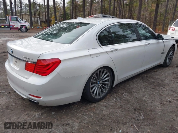 2011 BMW 7 Series 740Li with VIN WBAKB4C55BC574481, listed as a IAAI auction lot 41070506 with 105,021 mi miles and . Bid and sale history available at carsss.com. Image 4.