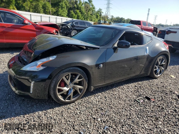 2015 Nissan 370Z Sport with VIN JN1AZ4EH1FM442273, listed as a Copart auction lot 53777595 with 33,248 mi miles and Salvage Title. Bid and sale history available at carsss.com. Image 1.