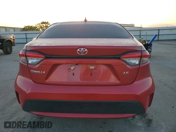 2021 Toyota Corolla LE with VIN 5YFEPMAE4MP166567, listed as a Copart auction lot 52805805 with 81,209 mi miles and Salvage Title. Bid and sale history available at DreamBid. Image 6.