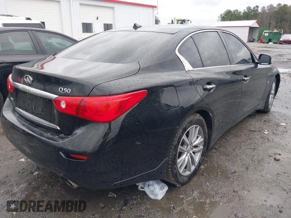 2015 Infiniti Q50 with VIN JN1BV7AR6FM421919, listed as a IAAI auction lot 41078899 with 172,459 mi miles and . Bid and sale history available at carsss.com. Image 4.