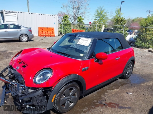 2022 MINI Convertible Cooper S with VIN WMW43DL0XN3P17472, listed as a IAAI auction lot 42050605 with 15,494 mi miles and . Bid and sale history available at DreamBid. Image 18.