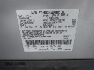2016 Ford Explorer Limited with VIN 1FM5K7F83GGB80593, listed as a IAAI auction lot 42091819 with 255,917 mi miles and . Bid and sale history available at DreamBid. Image 9.