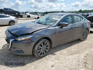 2018 Mazda 3 Touring z VIN 3MZBN1V38JM274318, wystawiony jako Copart lot #58703245 z przebiegiem 59 265 mil mil oraz Szkoda całkowita • Salvage title. Historia ofert i sprzedaży dostępna na DreamBid. Obrazek 1.