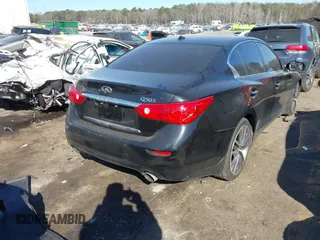 2014 Infiniti Q50 Sport with VIN JN1BV7AP5EM689535, listed as a IAAI auction lot 41668286 with 152,970 mi miles and . Bid and sale history available at DreamBid. Image 4.