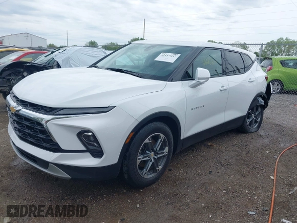 2023 Chevrolet Blazer LT with VIN 3GNKBCR4XPS100305, listed as a IAAI auction lot 42117437 with 44,252 mi miles and . Bid and sale history available at DreamBid. Image 17.