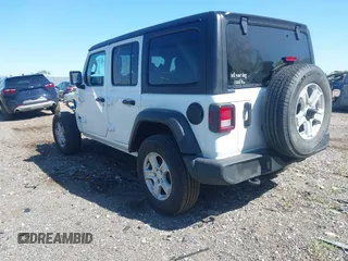 2022 Jeep Wrangler Unlimited Sport S with VIN 1C4HJXDG5NW254016, listed as a IAAI auction lot 42214730 with 42,003 mi miles and . Bid and sale history available at DreamBid. Image 3.