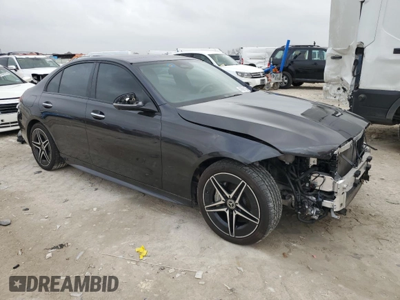 2023 Mercedes-Benz C 300 with VIN W1KAF4HBXPR108122, listed as a Copart auction lot 47091105 with 5,591 mi miles and Salvage Title. Bid and sale history available at DreamBid. Image 4.