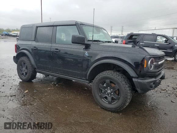 2023 Ford Bronco with VIN 1FMEE5BP5PLB05040, listed as a Copart auction lot 55619375 with 25,856 mi miles and Salvage title. Bid and sale history available at DreamBid. Image 4.