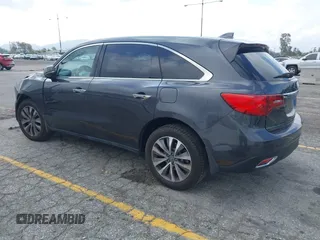 2016 Acura MDX w/Tech with VIN 5FRYD3H47GB020014, listed as a IAAI auction lot 41931725 with 121,520 mi miles. Bid and sale history available at carsss.com. Image 3.