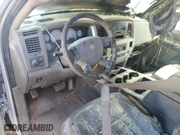 2007 Dodge 1500 Laramie with VIN 1D7HU18297S198469, listed as a Copart auction lot 48191495 with Not provided miles and Salvage title. Bid and sale history available at DreamBid. Image 8.