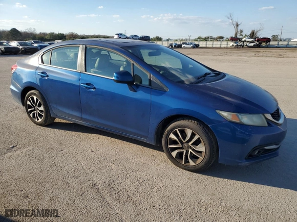 2013 Honda Civic Sdn EX-L with VIN 19XFB2F90DE027203, listed as a Copart auction lot 46687845 with 211,524 mi miles and Salvage Title. Bid and sale history available at carsss.com. Image 4.
