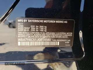 2018 BMW 7 Series M760i xDrive with VIN WBA7H6C51JG614580, listed as a Copart auction lot 65748304 with 46,801 mi miles and Clean Title. Bid and sale history available at carsss.com. Image 12.