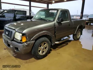 2005 Ford Ranger XL with VIN 1FTYR10U45PA48097, listed as a Copart auction lot 45024735 with 136,421 mi miles and Salvage Title. Bid and sale history available at carsss.com. Image 1.
