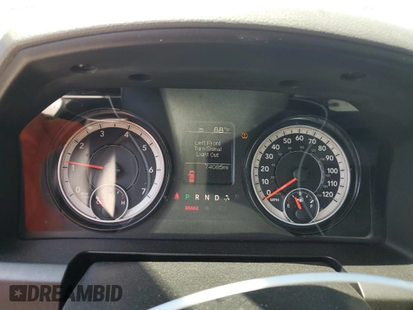 2019 Ram 1500 Classic Tradesman with VIN 3C6JR6DT5KG707151, listed as a Copart auction lot 78614474 with 74,085 mi miles and Salvage Title. Bid and sale history available at carsss.com. Image 9.