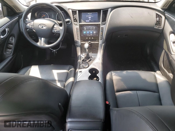 2017 Infiniti Q50 Premium with VIN JN1EV7AR0HM838405, listed as a Copart auction lot 60881265 with 87,384 mi miles and Clean title. Bid and sale history available at DreamBid. Image 8.