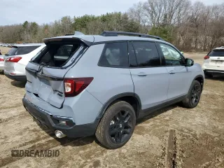 2025 Honda Passport Black Edition z VIN 5FNYF8H87SB013469, wystawiony jako Copart lot #48512735 z przebiegiem 693 mil mil oraz Szkody całkowita. Historia ofert i sprzedaży dostępna na DreamBid. Obrazek 3.