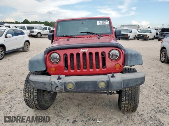 2008 Jeep Wrangler X with VIN 1J4FA24188L503687, listed as a Copart auction lot 61810715 with 117,489 mi miles and Salvage title. Bid and sale history available at DreamBid. Image 5.