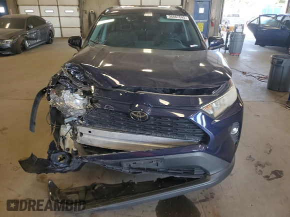 2019 Toyota RAV4 XLE with VIN 2T3P1RFV9KW030373, listed as a Copart auction lot 56887845 with 131,835 mi miles and Salvage title. Bid and sale history available at DreamBid. Image 5.