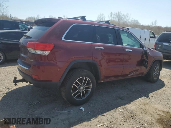 2018 Jeep Grand Cherokee Limited with VIN 1C4RJFBG1JC238506, listed as a Copart auction lot 54502015 with 88,738 mi miles and Salvage title. Bid and sale history available at DreamBid. Image 3.
