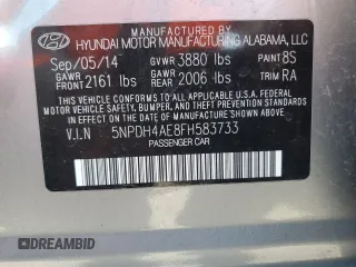 2015 Hyundai Elantra SE z VIN 5NPDH4AE8FH583733, wystawiony jako Copart lot #61287825 z przebiegiem 92 588 mil mil oraz Czysty tytuł • Clean title. Historia ofert i sprzedaży dostępna na DreamBid. Obrazek 12.