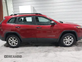 2015 Jeep Cherokee Sport with VIN 1C4PJMAB8FW719652, listed as a IAAI auction lot 41475308 with 247,960 mi miles. Bid and sale history available at carsss.com. Image 13.