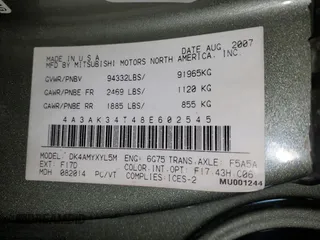 2008 Mitsubishi Eclipse GT with VIN 4A3AK34T48E602545, listed as a Copart auction lot 81940744 with 172,067 mi miles and Clean Title. Bid and sale history available at carsss.com. Image 12.
