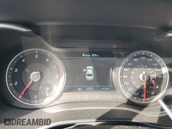 2020 Genesis G70 2.0T Sport with VIN KMTG24LA1LU063322, listed as a Copart auction lot 78487314 with 14,284 mi miles and Salvage Title. Bid and sale history available at carsss.com. Image 9.