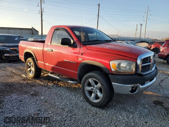 2006 Dodge 1500 SLT with VIN 1D7HU162X6J205565, listed as a Copart auction lot 81884334 with 170,387 mi miles and Salvage Title. Bid and sale history available at DreamBid. Image 4.