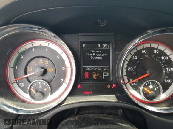 2013 Dodge Durango R/T with VIN 1C4SDJCT1DC672338, listed as a Copart auction lot 61544445 with 203,404 mi miles and Salvage title. Bid and sale history available at DreamBid. Image 9.