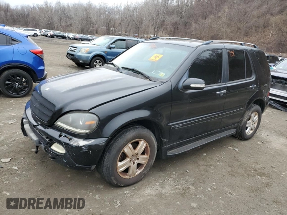 2005 Mercedes-Benz M-Class 3.7L with VIN 4JGAB57E75A565890, listed as a Copart auction lot 83322774 with 0 mi miles and Clean Title. Bid and sale history available at carsss.com. Image 1.