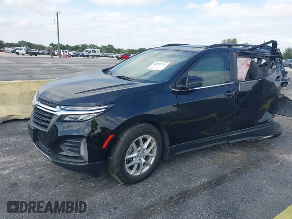 2023 Chevrolet Equinox LT with VIN 3GNAXKEG8PL122837, listed as a IAAI auction lot 42055762 with 62,624 mi miles and . Bid and sale history available at carsss.com. Image 17.