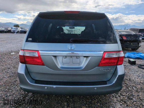 2005 Honda Odyssey Touring z VIN 5FNRL38855B051447, wystawiony jako Copart lot #57144925 z przebiegiem 186 476 mil mil oraz Szkoda całkowita • Salvage title. Historia ofert i sprzedaży dostępna na DreamBid. Obrazek 6.