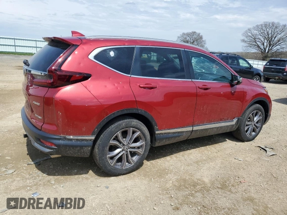 2021 Honda CR-V Touring with VIN 2HKRW2H98MH658016, listed as a Copart auction lot 54430955 with 32,382 mi miles and Salvage Title. Bid and sale history available at carsss.com. Image 3.