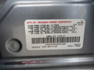 2016 Mitsubishi Outlander ES с VIN JA4AZ2A30GZ601228, выставлен на аукционе Copart как лот 49674835 с пробегом 175 909 миль миль и Списание • Salvage title. История ставок и продаж доступна на DreamBid. Изображение 12.