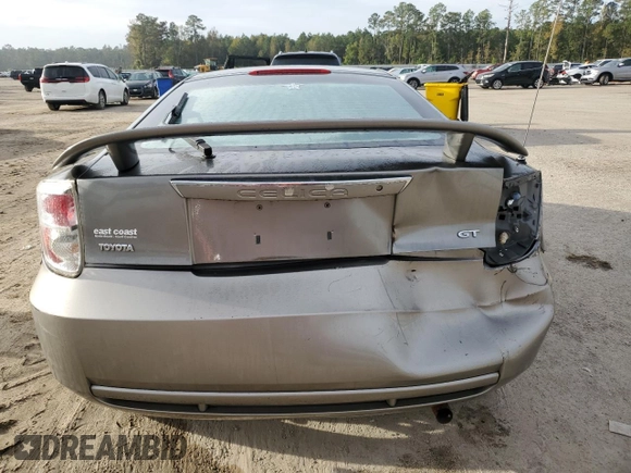 2005 Toyota Celica GT with VIN JTDDR32T450182597, listed as a Copart auction lot 74485074 with 0 mi miles and Salvage Title. Bid and sale history available at carsss.com. Image 6.