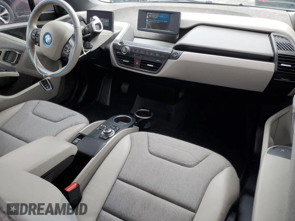 2015 BMW i3 with VIN WBY1Z2C58FV287045, listed as a Copart auction lot 48168585 with 55,343 mi miles and Salvage Title. Bid and sale history available at carsss.com. Image 8.