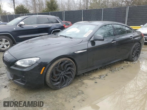 2015 BMW 6 Series 640i xDrive z VIN WBA6B8C5XFD453762, wystawiony jako Copart lot #44228965 z przebiegiem 105 188 mil mil oraz Szkoda całkowita • Salvage title. Historia ofert i sprzedaży dostępna na DreamBid. Obrazek 1.