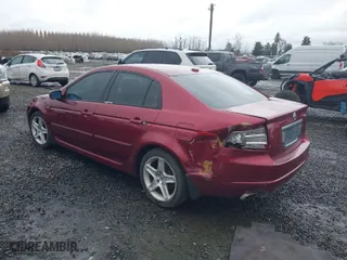 2005 Acura TL with VIN 19UUA66285A035866, listed as a IAAI auction lot 41590459 with 184,942 mi miles. Bid and sale history available at carsss.com. Image 3.